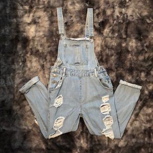 Distressed Overalls